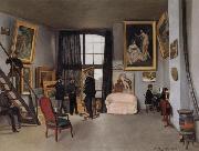 The Artist's Studio at 9 Rue de la Condamine in Paris Frederic Bazille